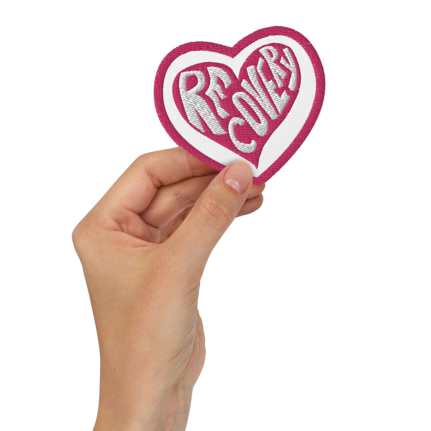 I Love Recovery Heart - Embroidered patches