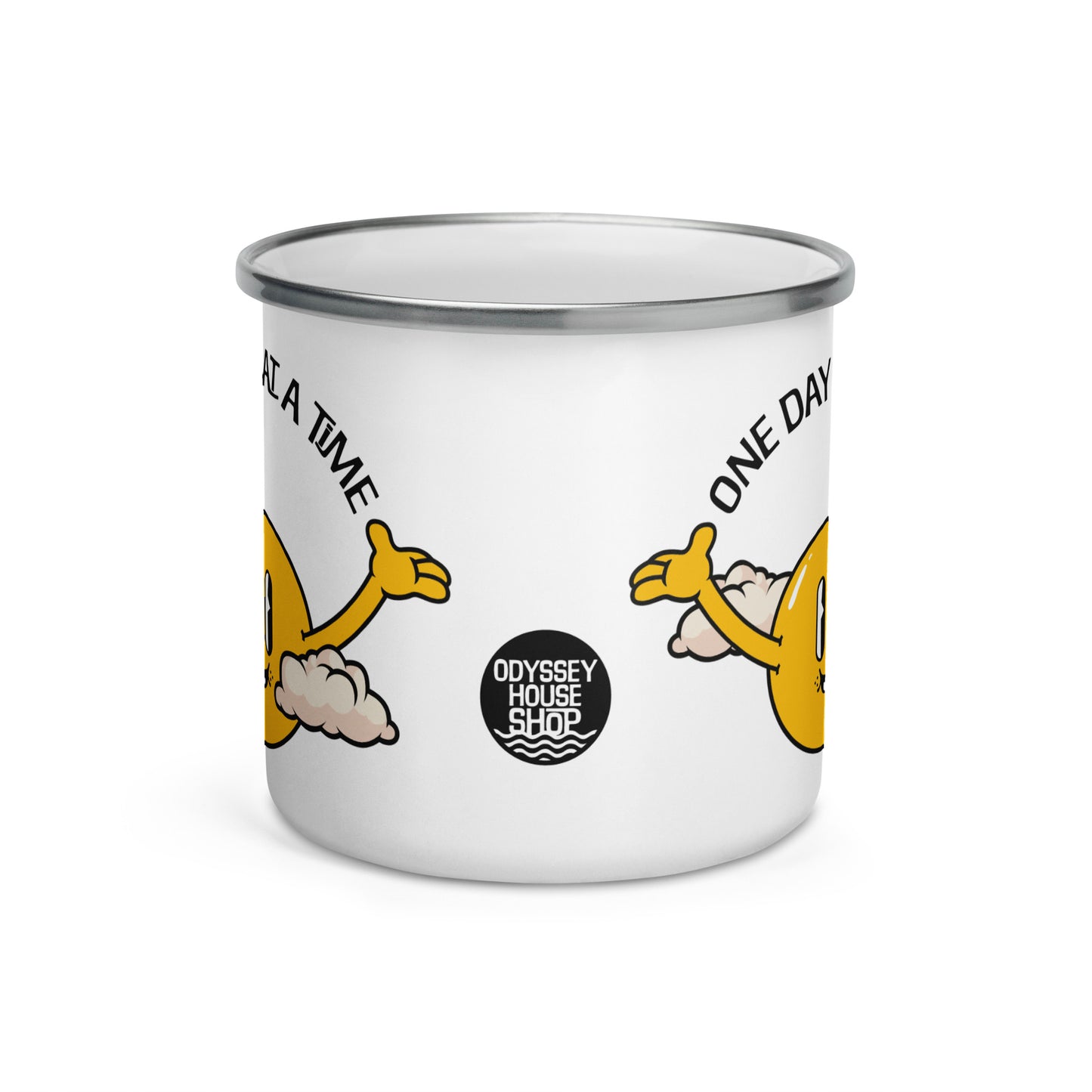 One Day at a Time Maxim Mr. Golden Sun Enamel Mug