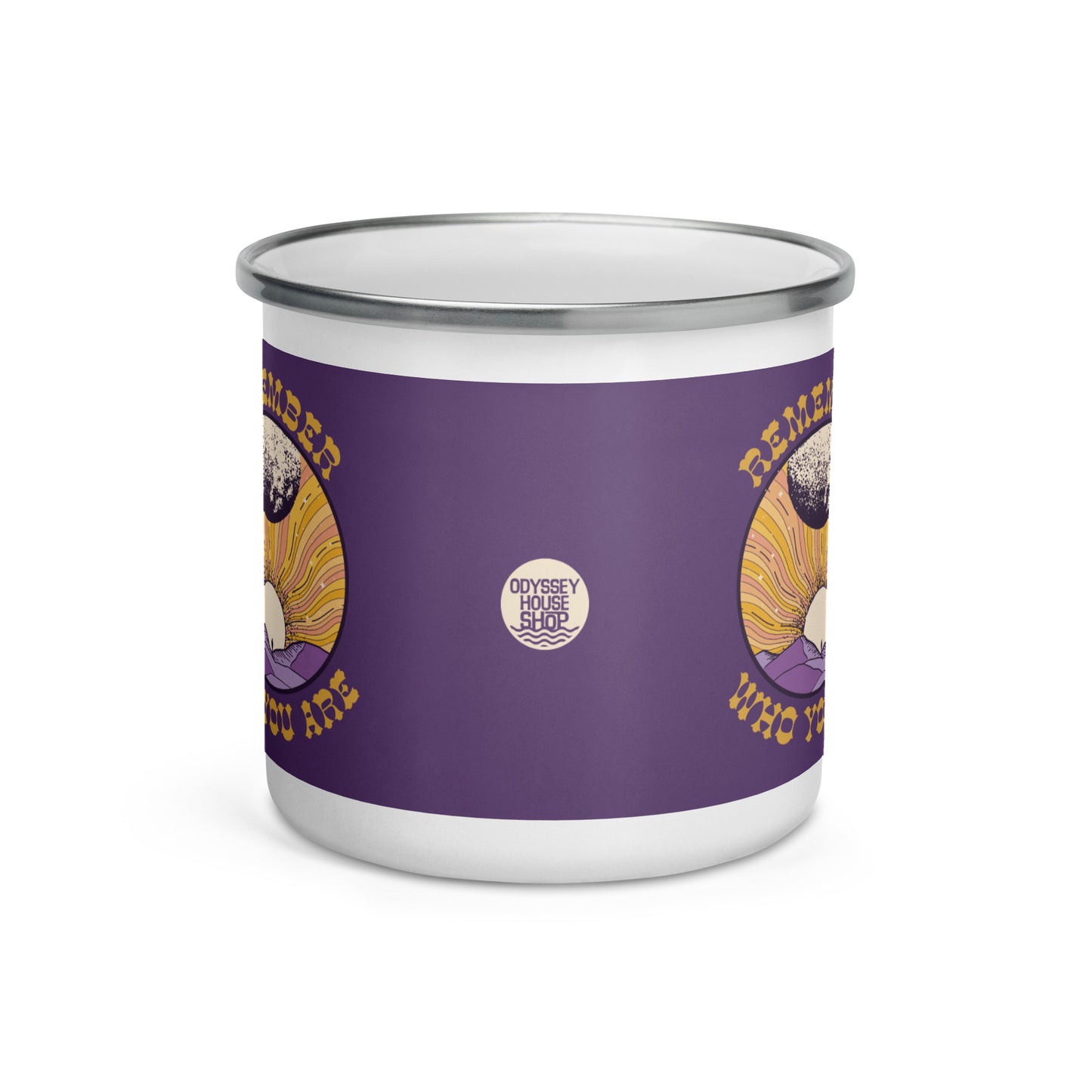 Remember Who You Are Maxim Enamel Mug