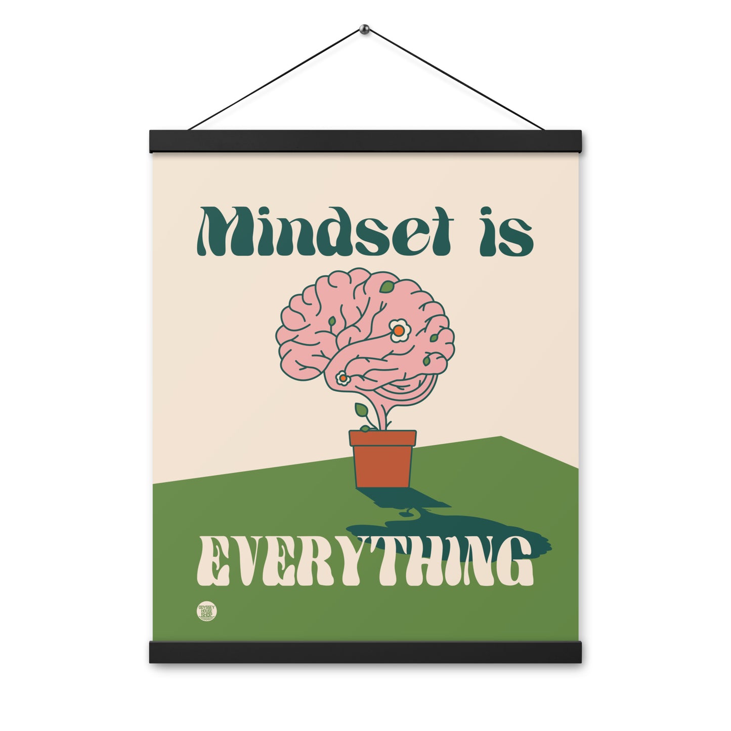 Recovery Inspiration - Mindset is Everything Poster with hangers