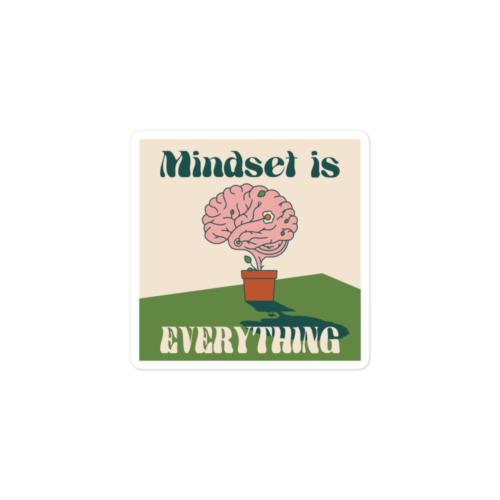 Recovery Inspiration - Mindset is Everything Bubble-free stickers