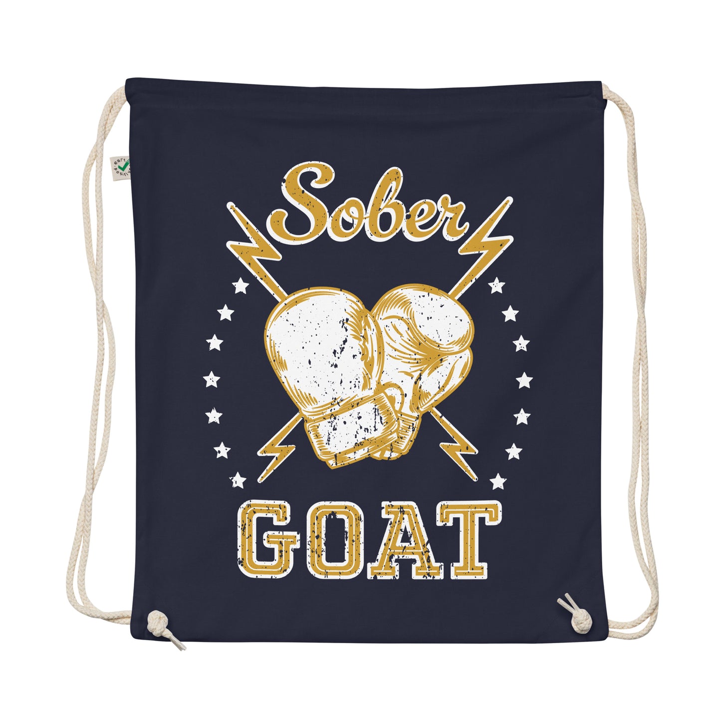 SOBER GOAT - Organic cotton drawstring bag - The Recovery Collection