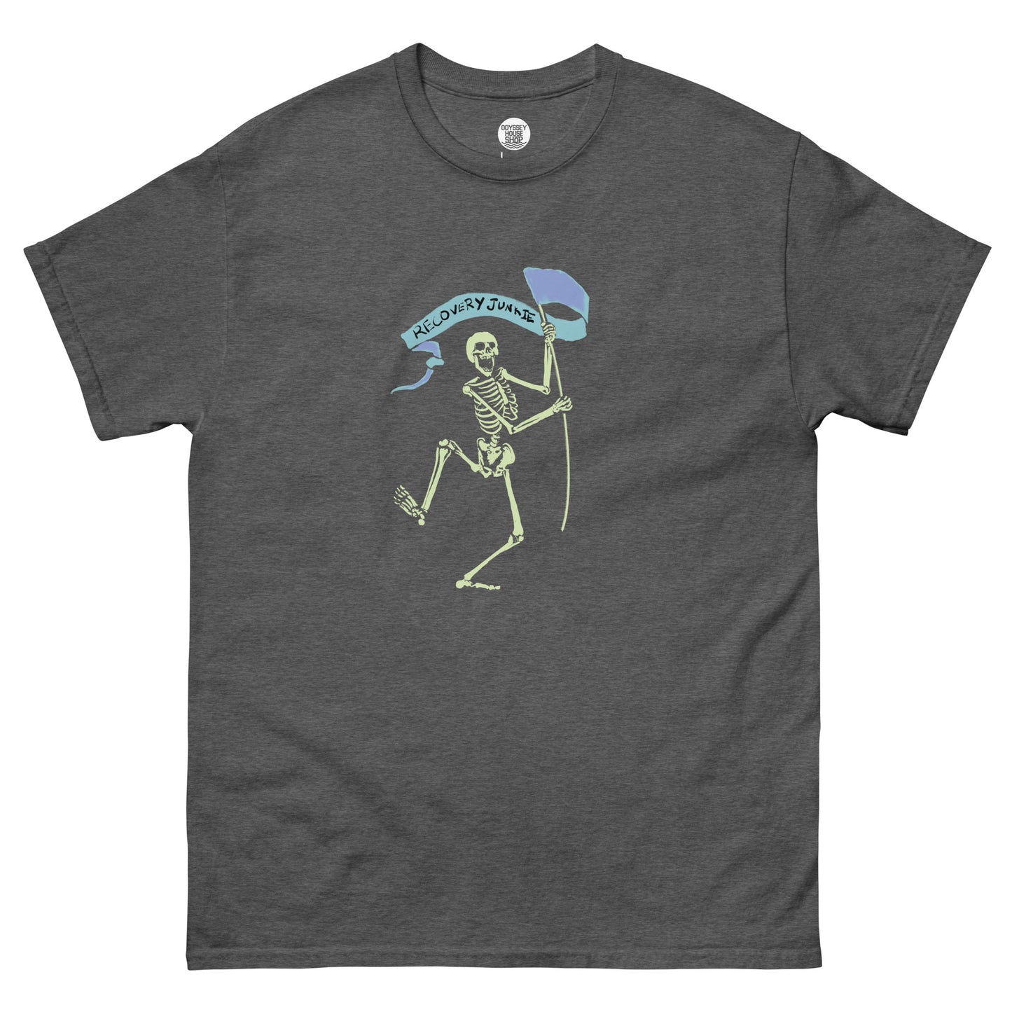 Dancing Recovery Junkie Skeleton - Men's classic tee
