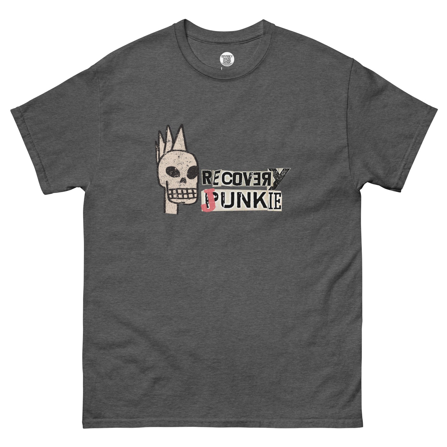Recovery Junkie Mohawk Skull 2 - Men's classic tee