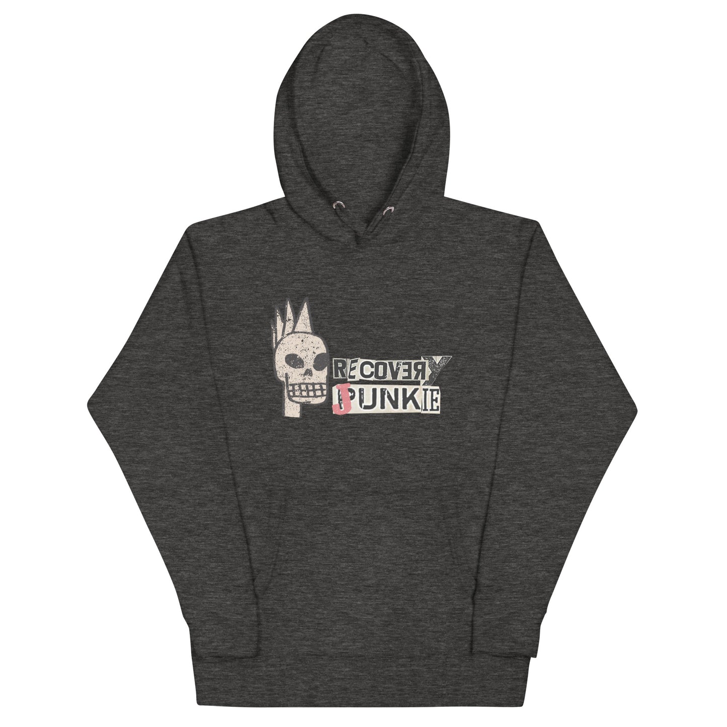 Recovery Junkie Mohawk Skull 2 - Unisex Hoodie