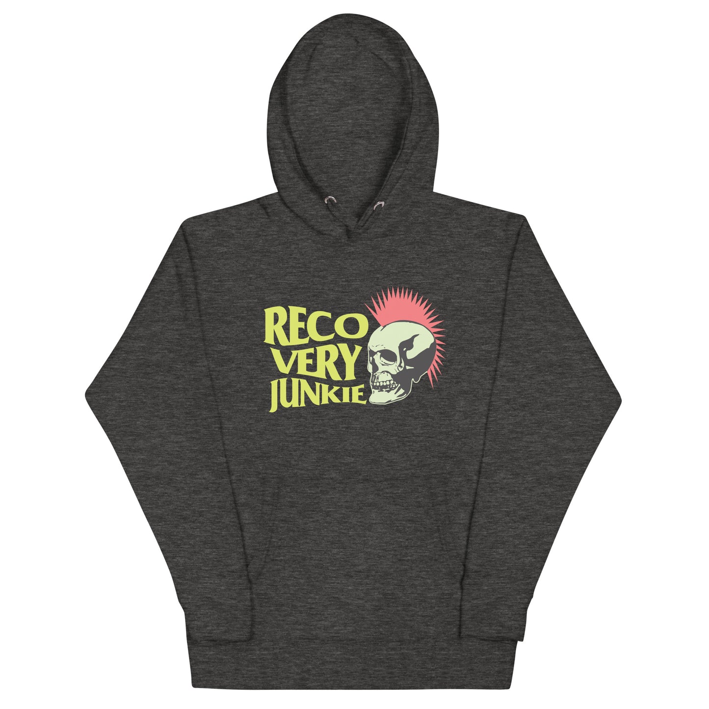 Recovery Junkie Mohawk Skull 3 - Unisex Hoodie