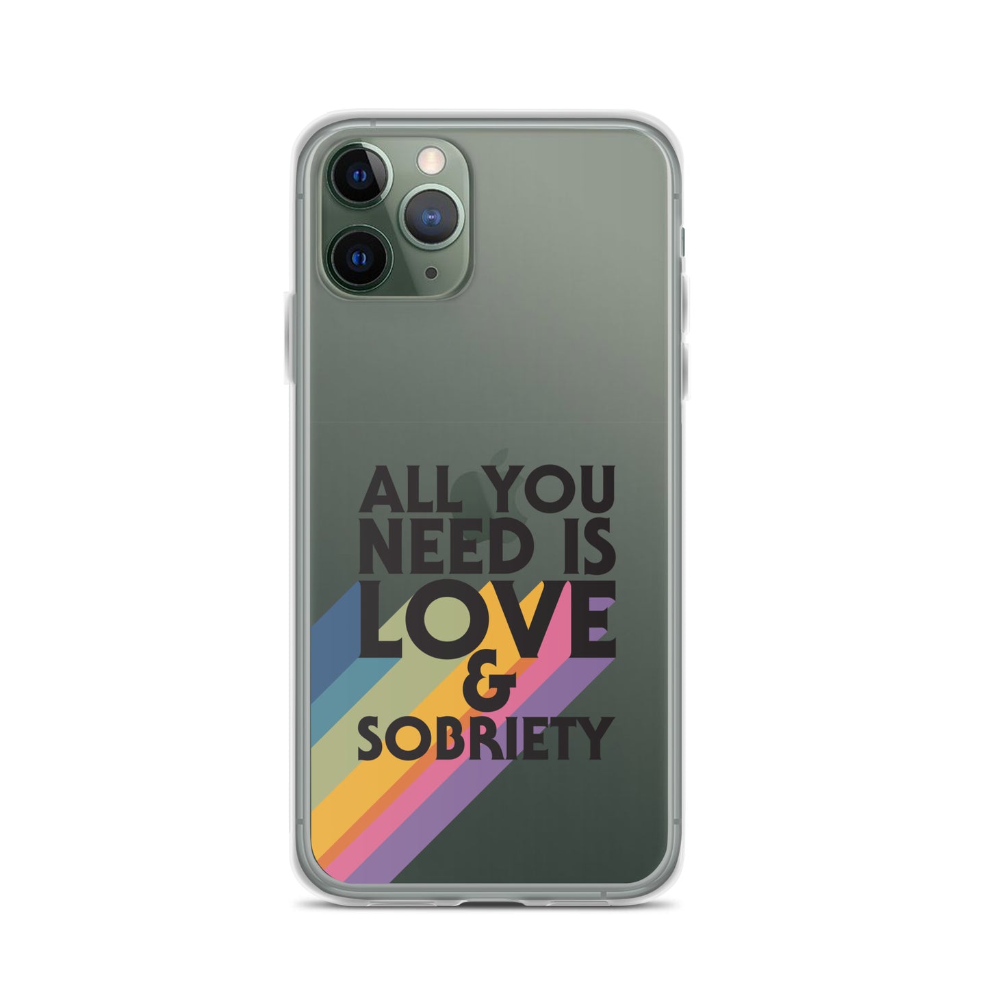 I Love Recovery - All You Need Is Love - Clear Case for iPhone®