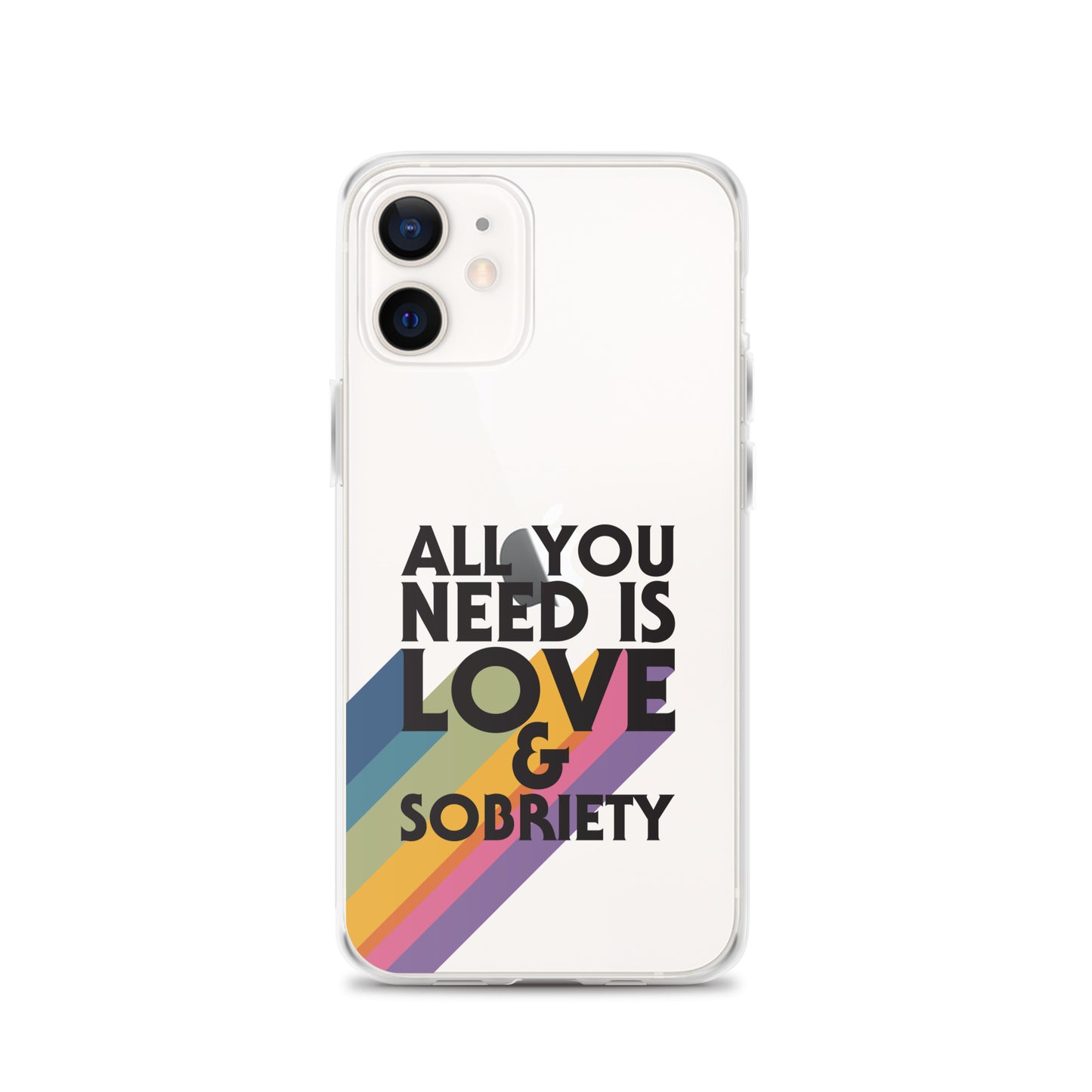 I Love Recovery - All You Need Is Love - Clear Case for iPhone®