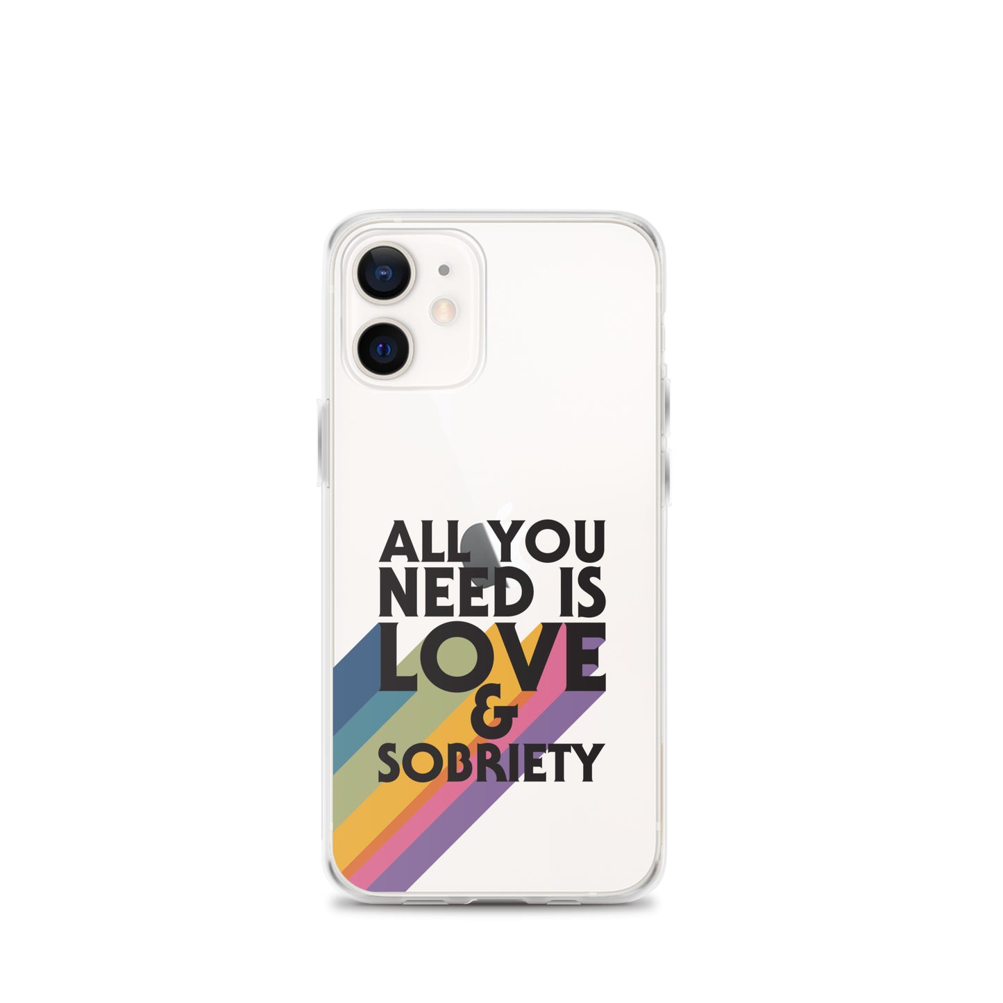 I Love Recovery - All You Need Is Love - Clear Case for iPhone®