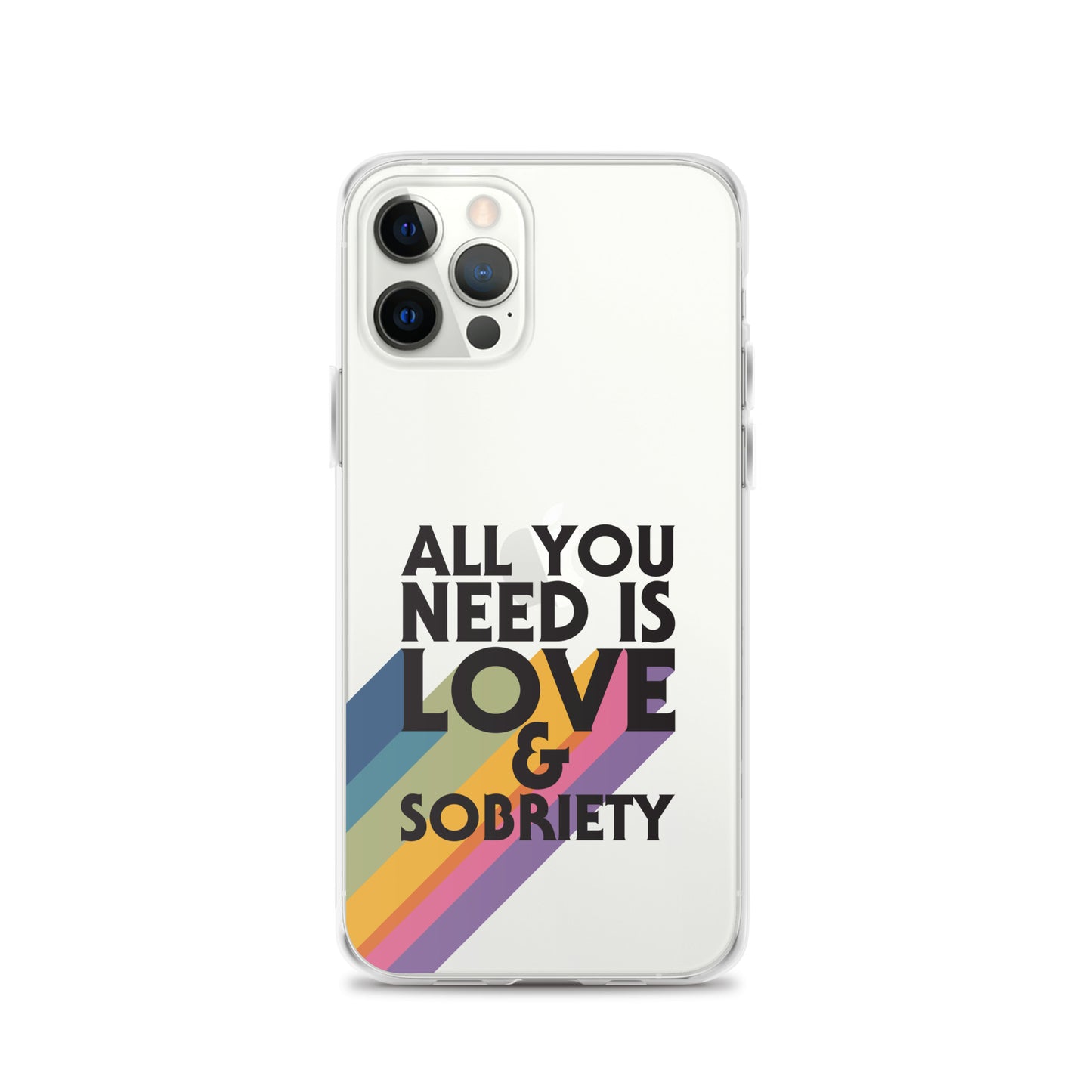 I Love Recovery - All You Need Is Love - Clear Case for iPhone®