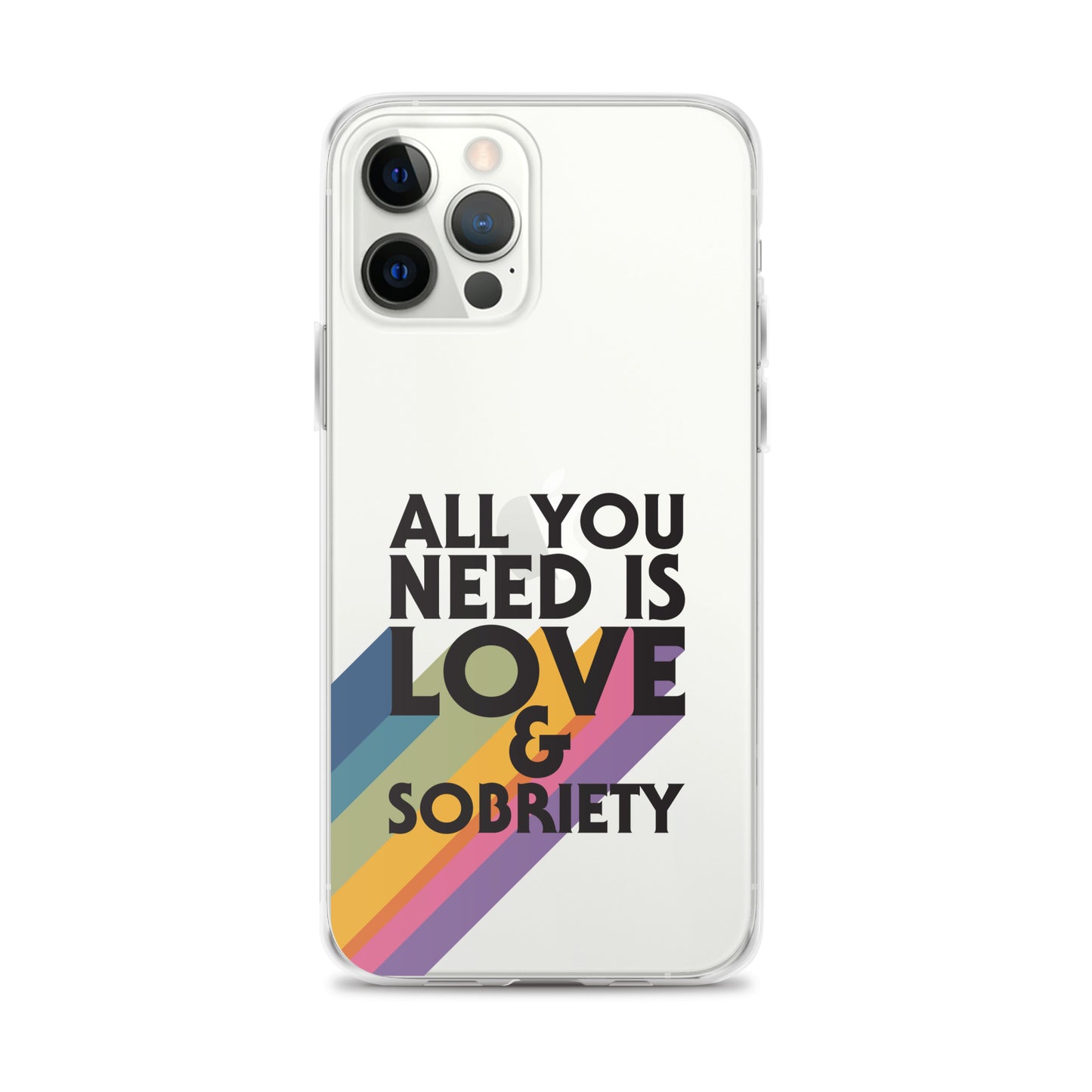 I Love Recovery - All You Need Is Love - Clear Case for iPhone®