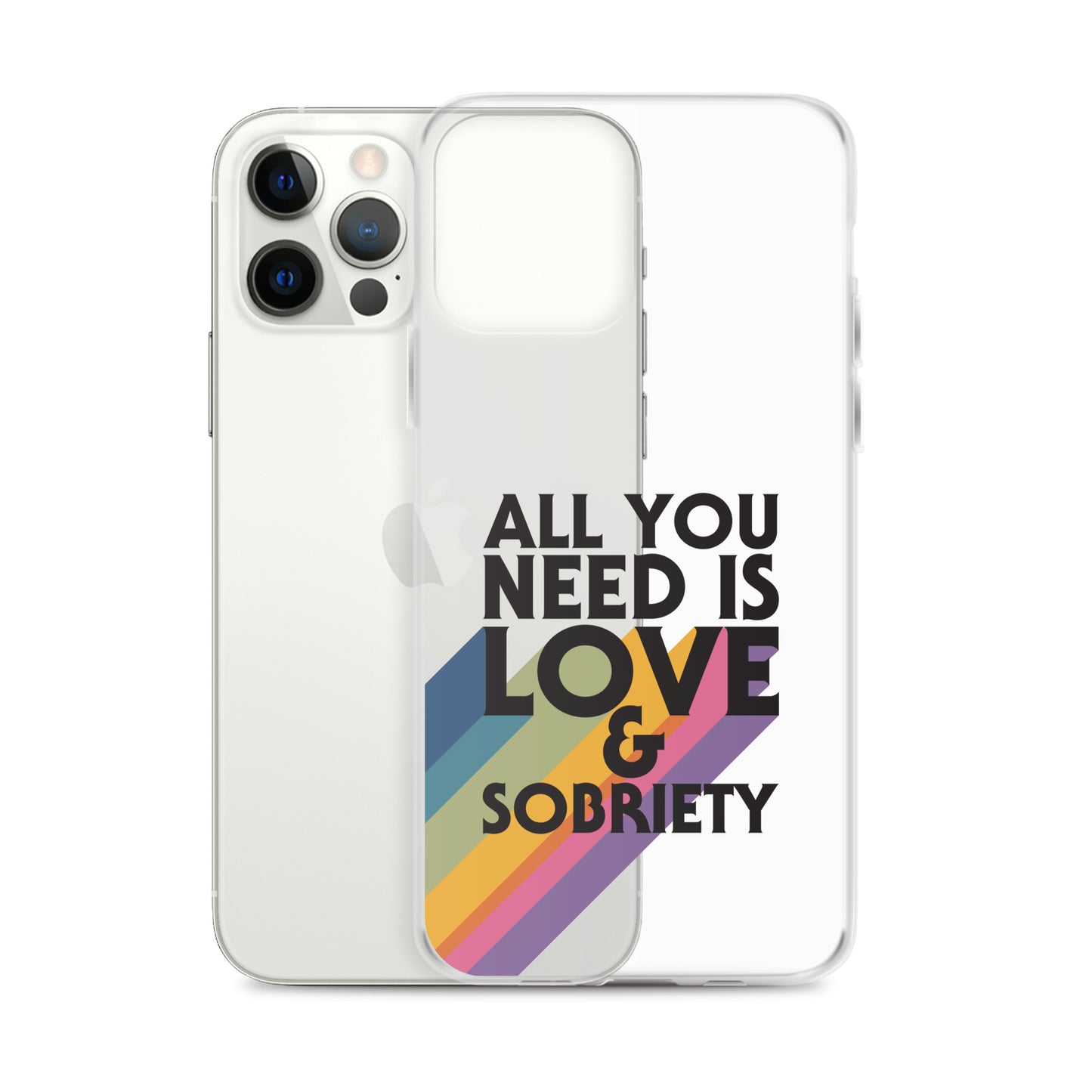 I Love Recovery - All You Need Is Love - Clear Case for iPhone®
