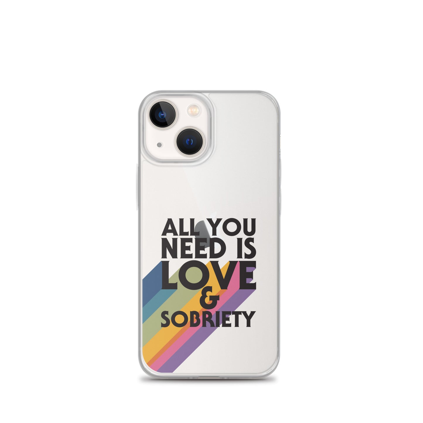 I Love Recovery - All You Need Is Love - Clear Case for iPhone®
