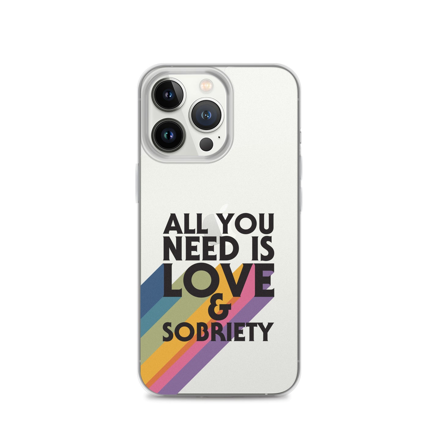 I Love Recovery - All You Need Is Love - Clear Case for iPhone®