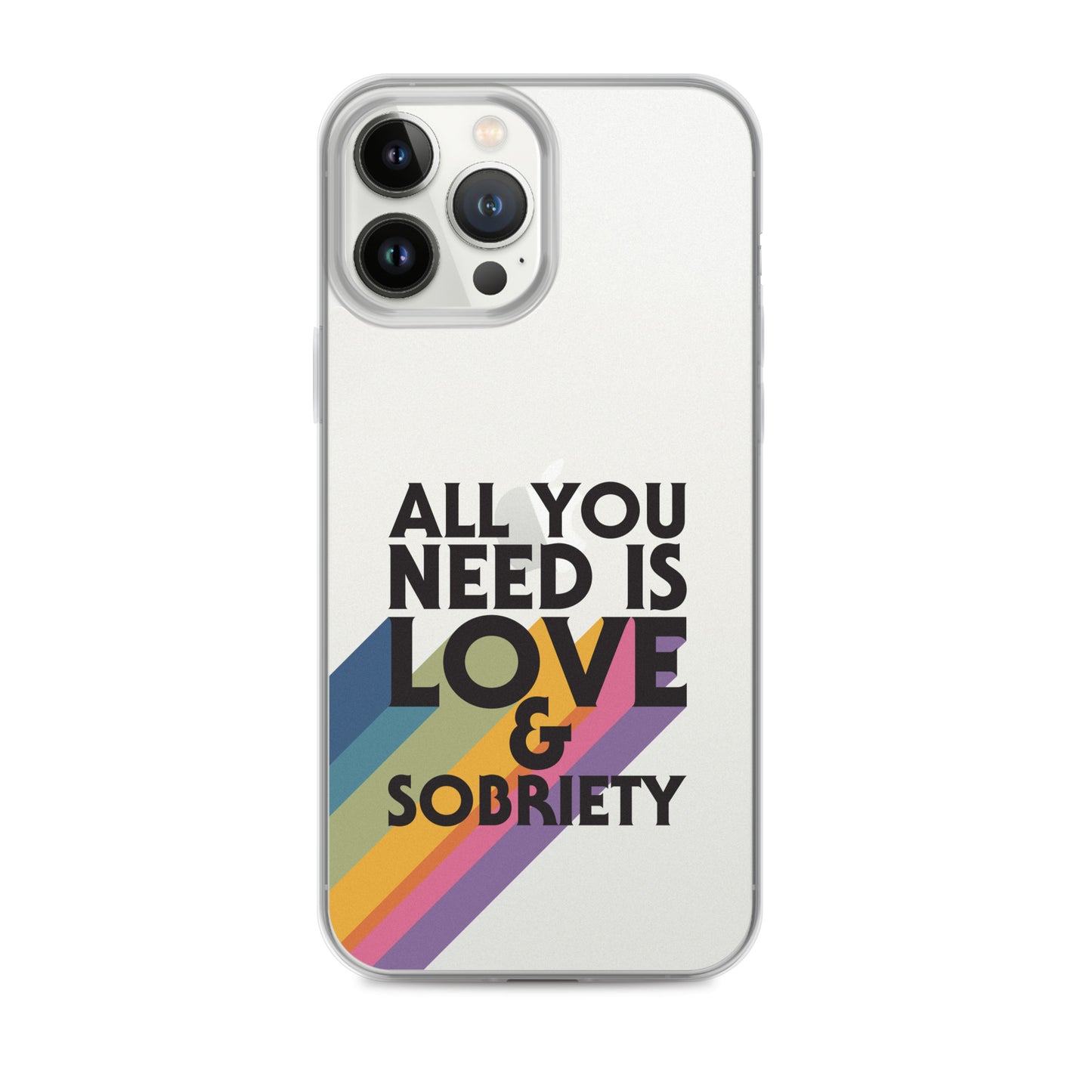 I Love Recovery - All You Need Is Love - Clear Case for iPhone®