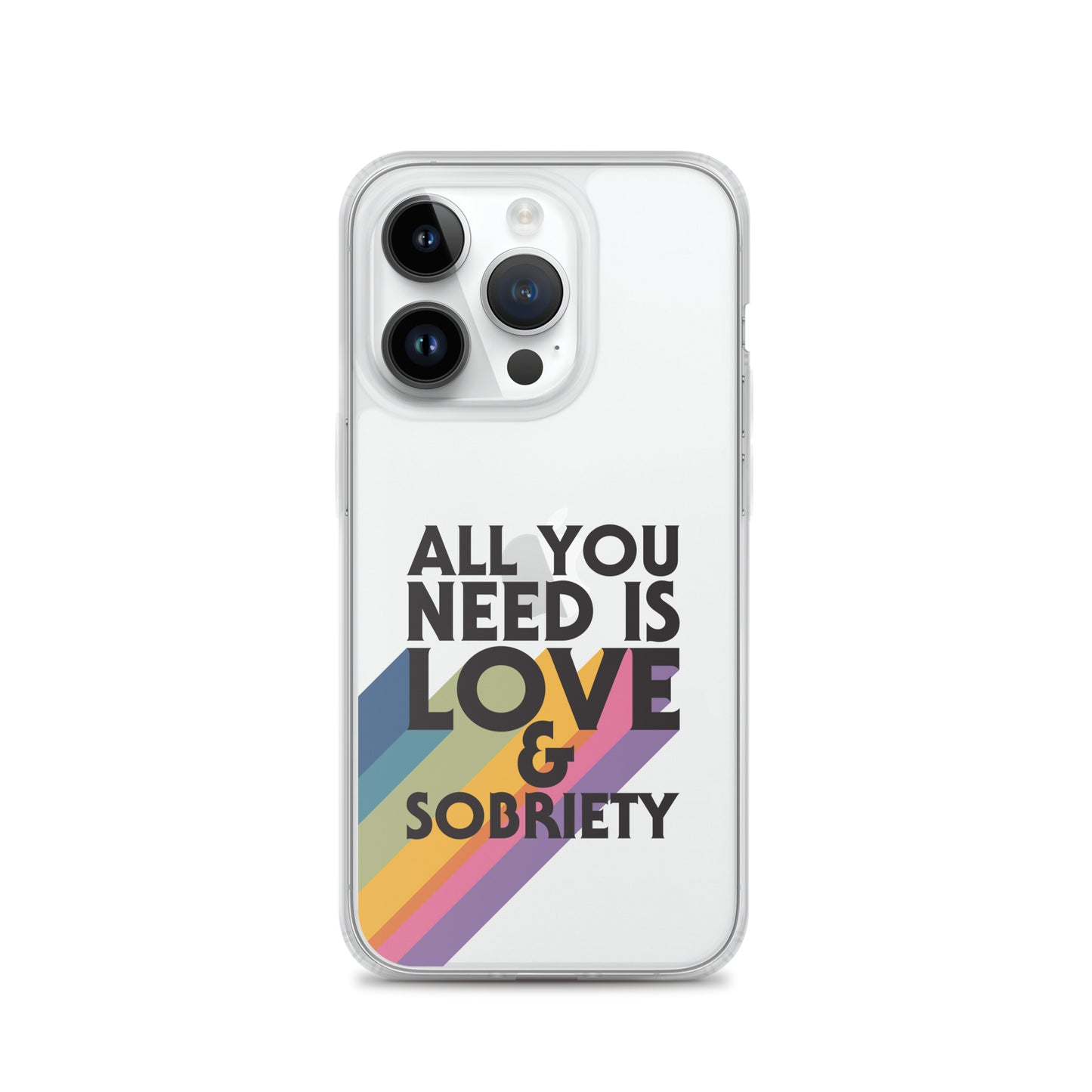 I Love Recovery - All You Need Is Love - Clear Case for iPhone®