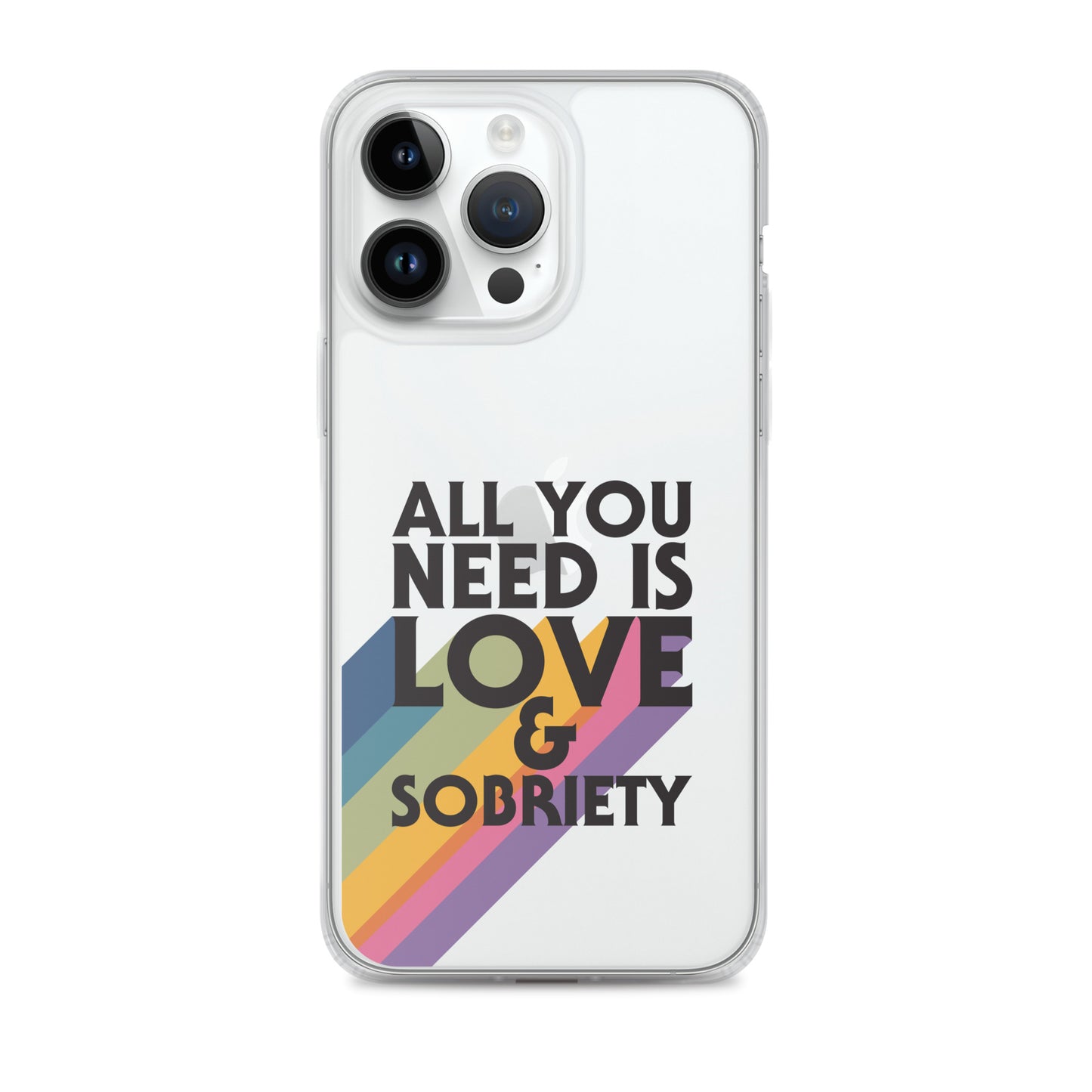 I Love Recovery - All You Need Is Love - Clear Case for iPhone®