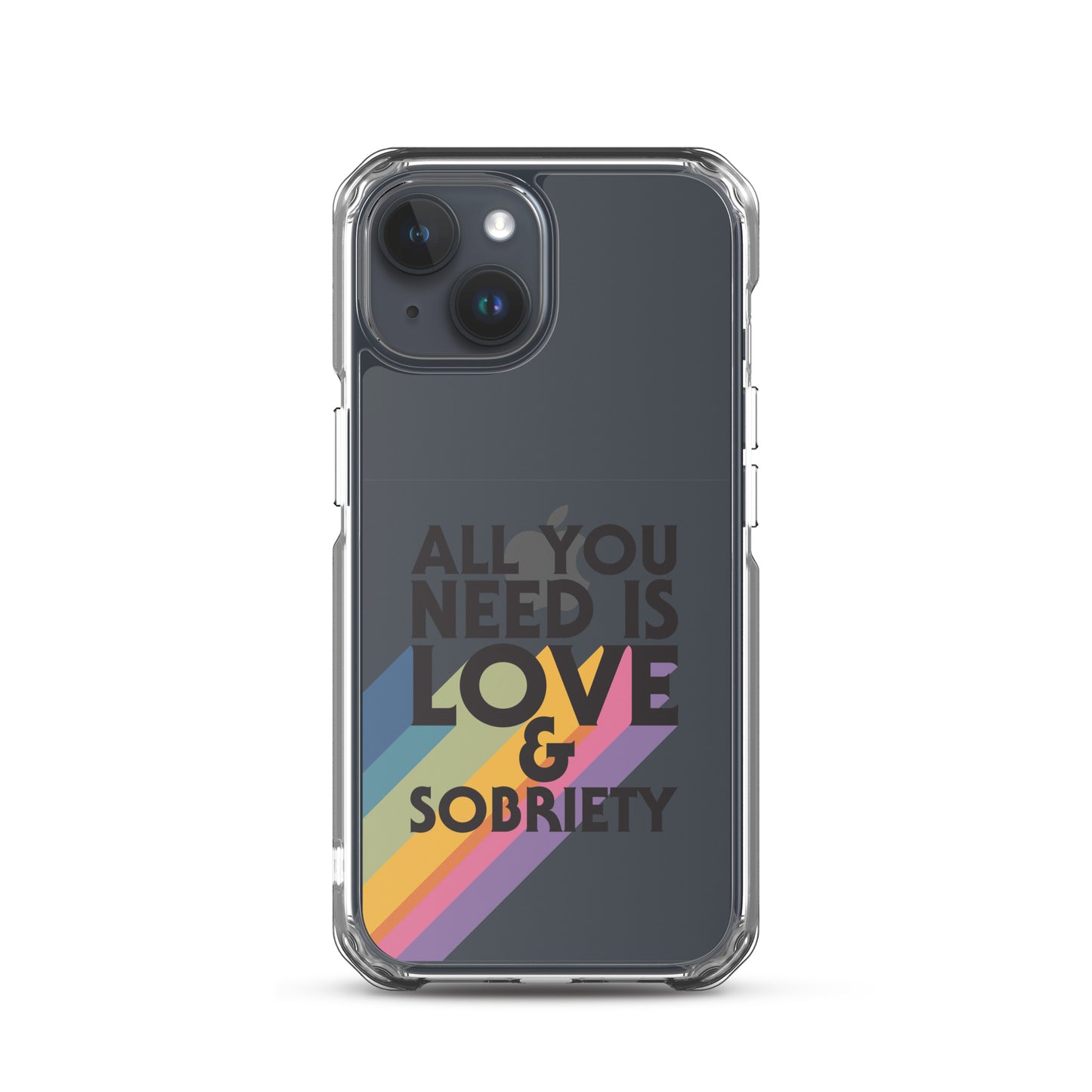 I Love Recovery - All You Need Is Love - Clear Case for iPhone®