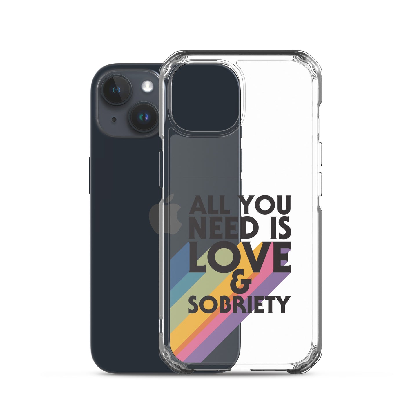 I Love Recovery - All You Need Is Love - Clear Case for iPhone®