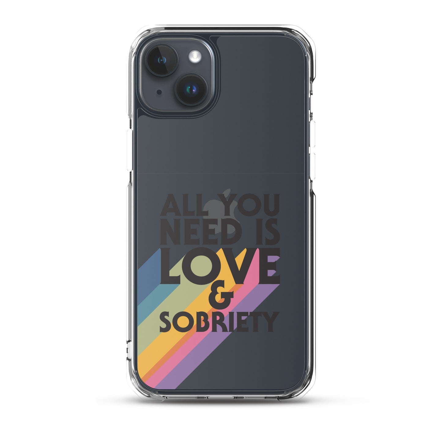 I Love Recovery - All You Need Is Love - Clear Case for iPhone®
