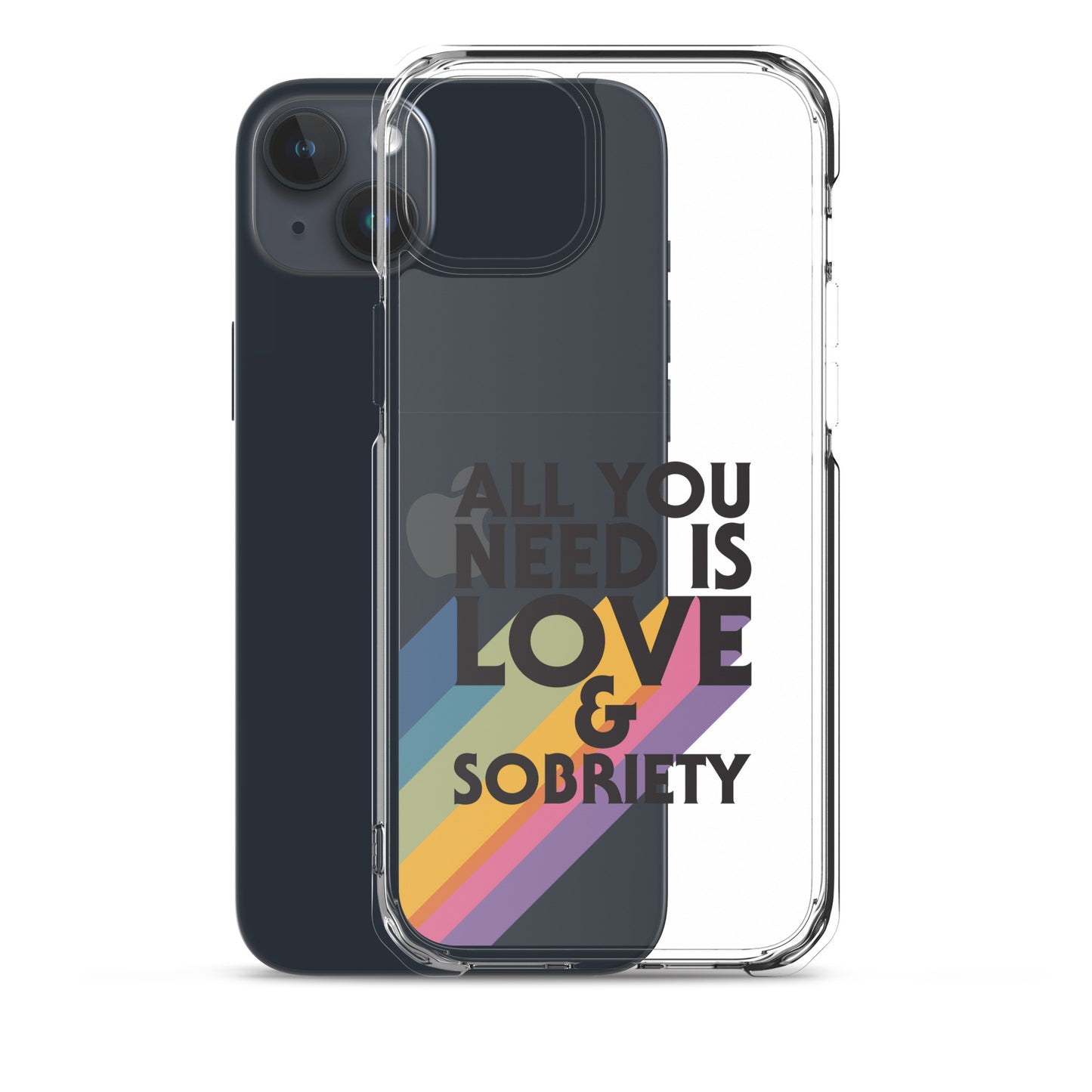I Love Recovery - All You Need Is Love - Clear Case for iPhone®