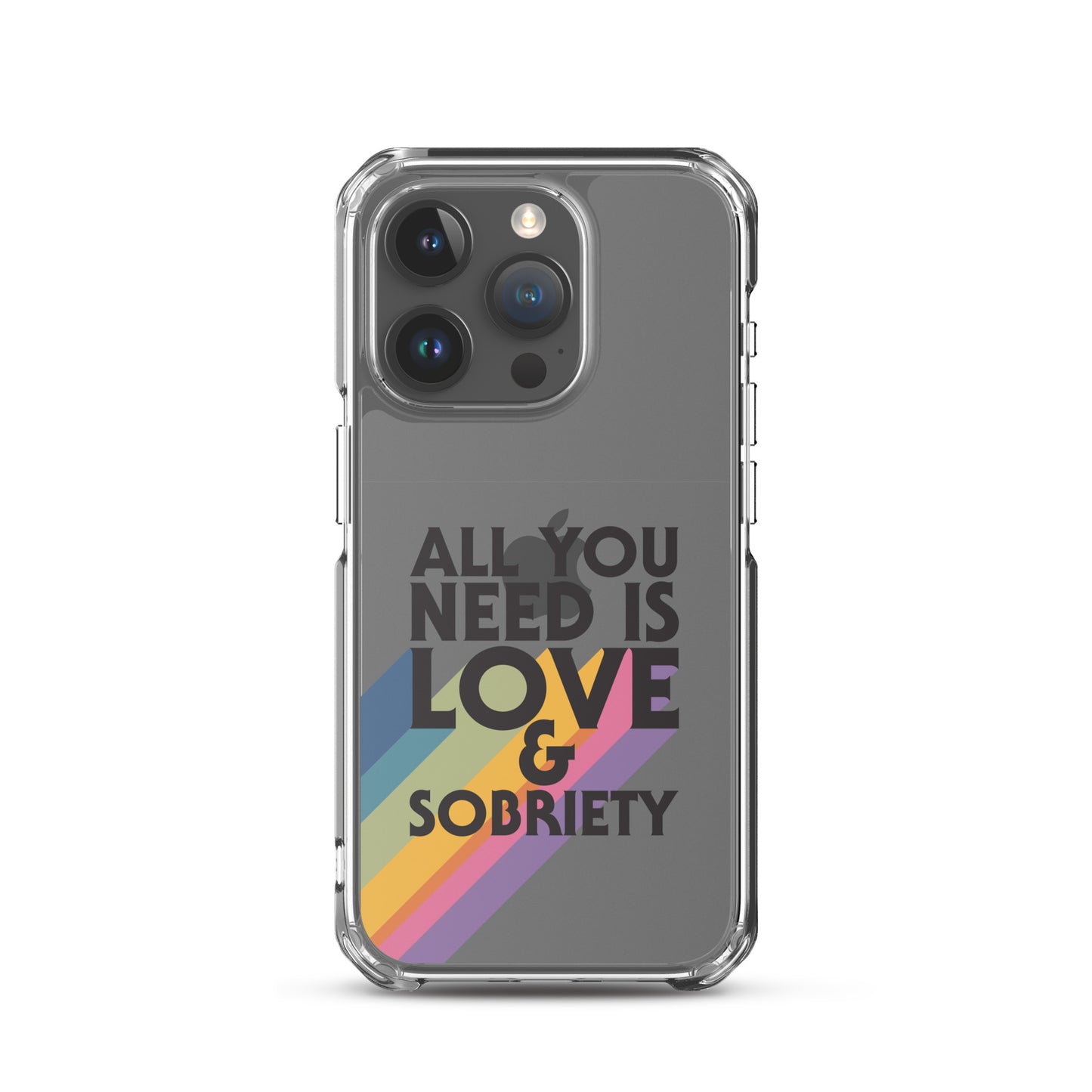 I Love Recovery - All You Need Is Love - Clear Case for iPhone®
