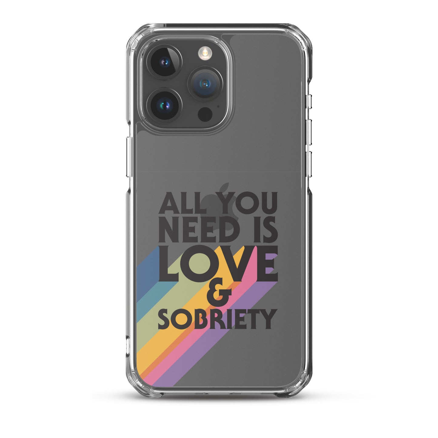 I Love Recovery - All You Need Is Love - Clear Case for iPhone®