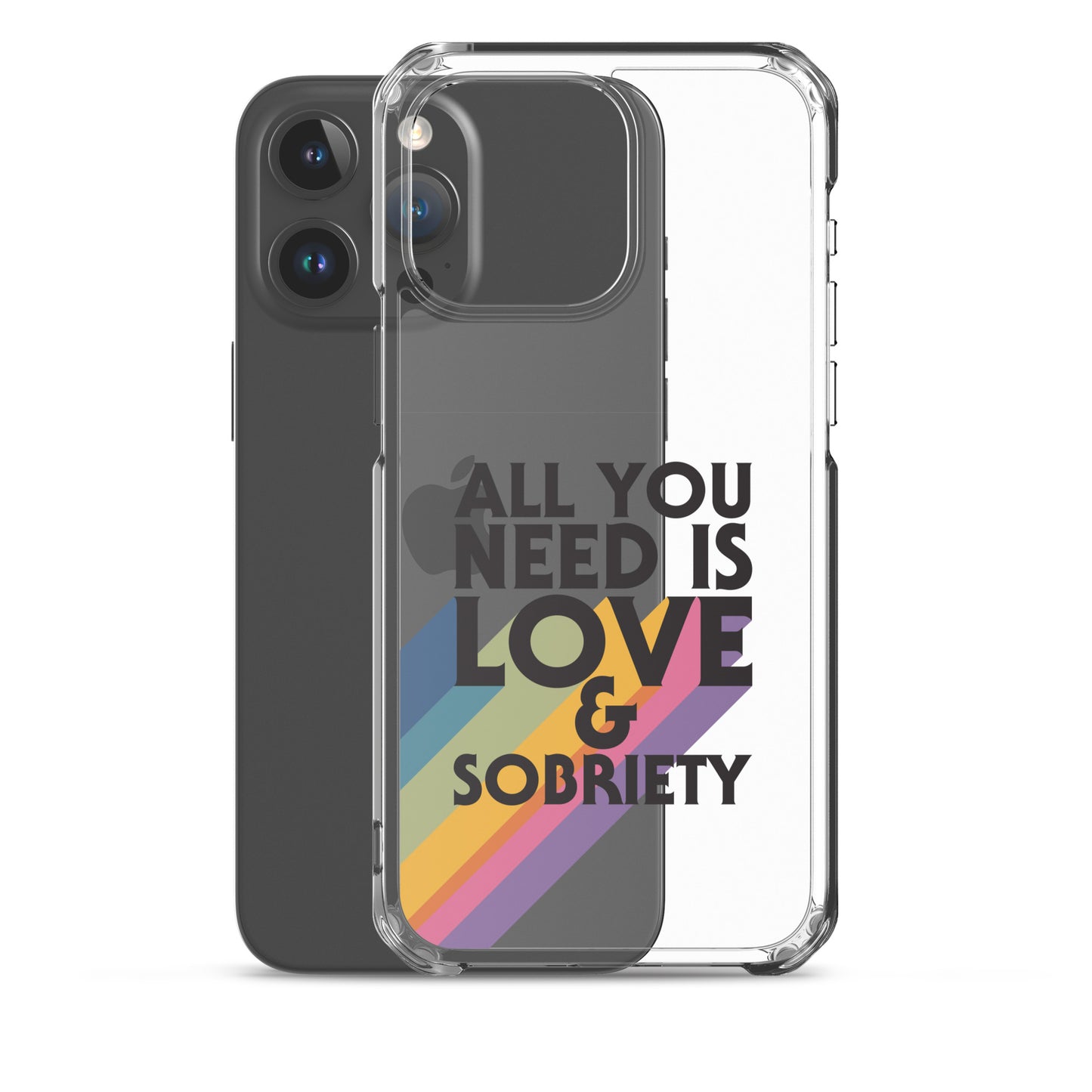 I Love Recovery - All You Need Is Love - Clear Case for iPhone®