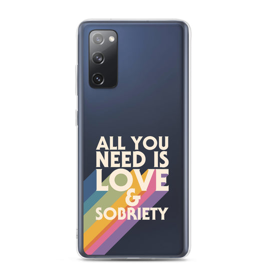 I Love Recovery - All You Need Is Love - Clear Case for Samsung®