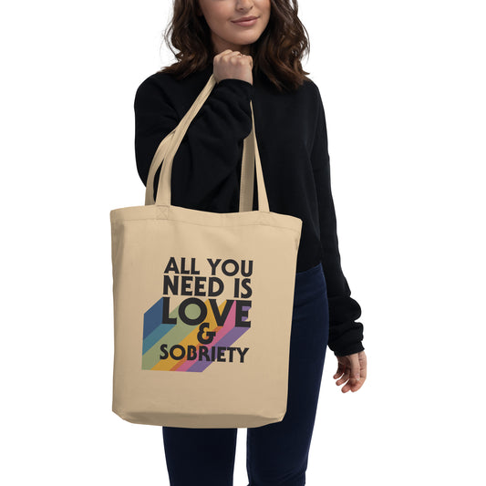 I Love Recovery - All You Need Is Love - Eco Tote Bag