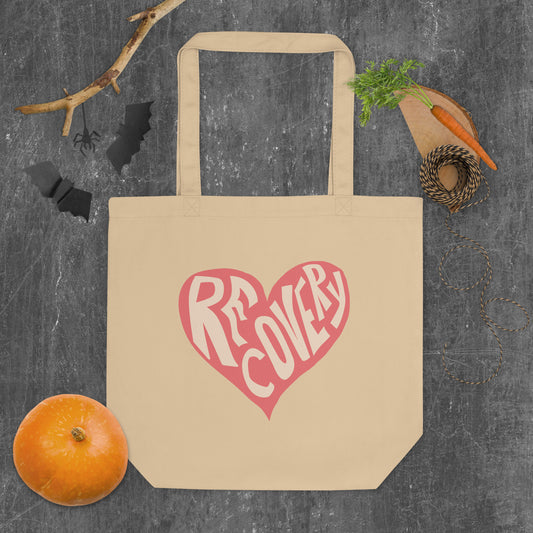I Love Recovery Heart - Eco Tote Bag