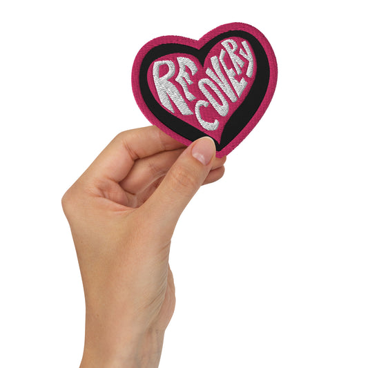 I Love Recovery Heart - Embroidered patches