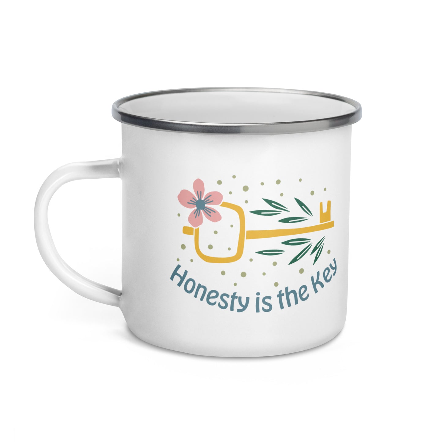 Honesty is the Key Maxim Enamel Mug