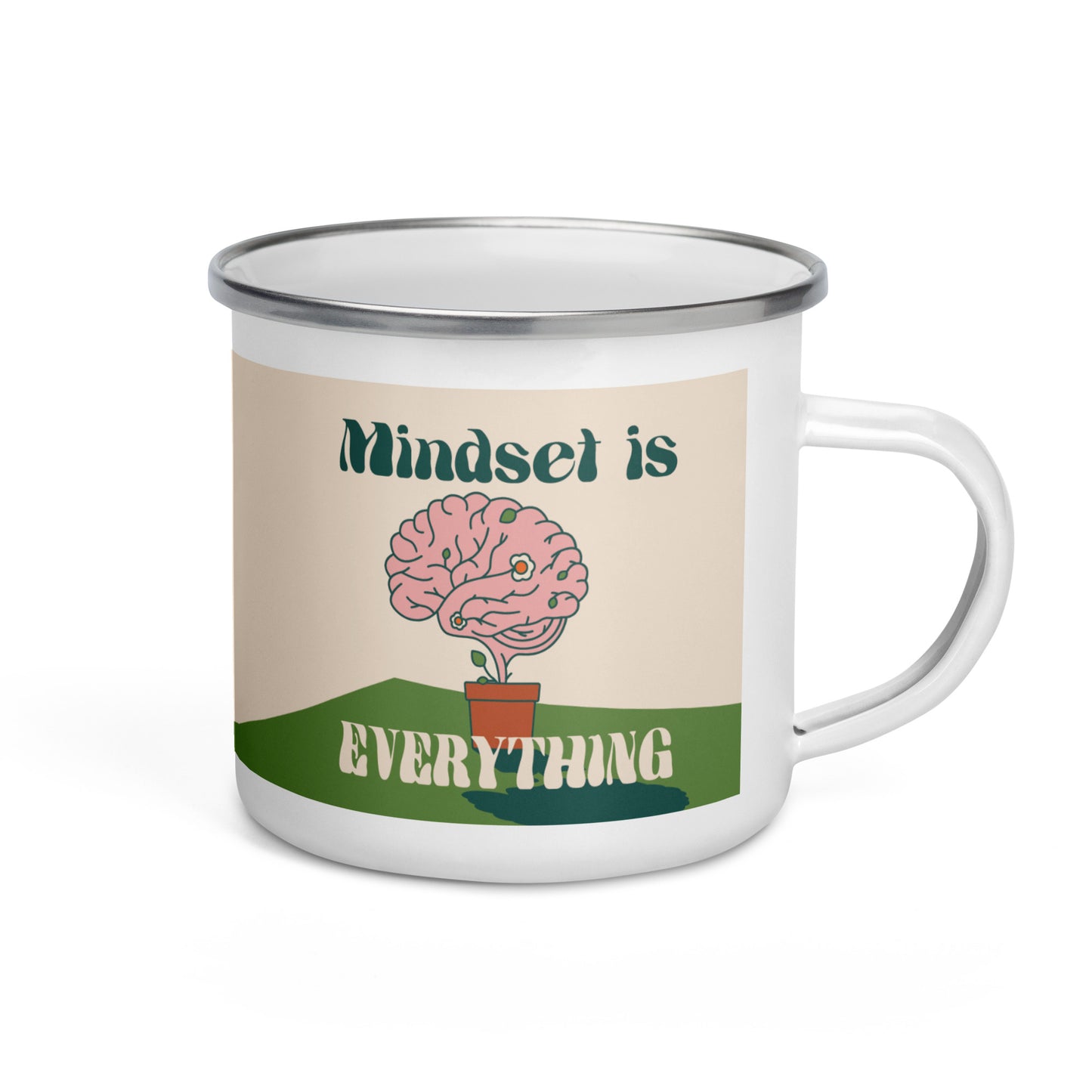 Recovery Inspiration - Mindset is Everything Enamel Mug
