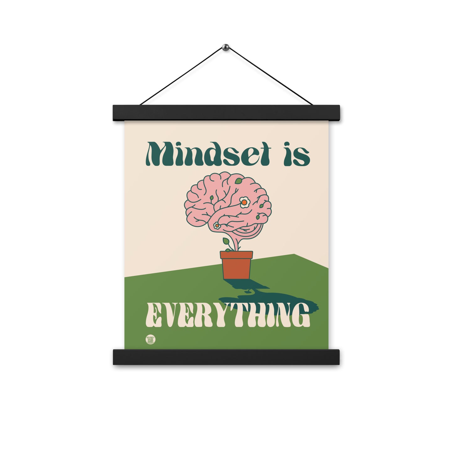 Recovery Inspiration - Mindset is Everything Poster with hangers