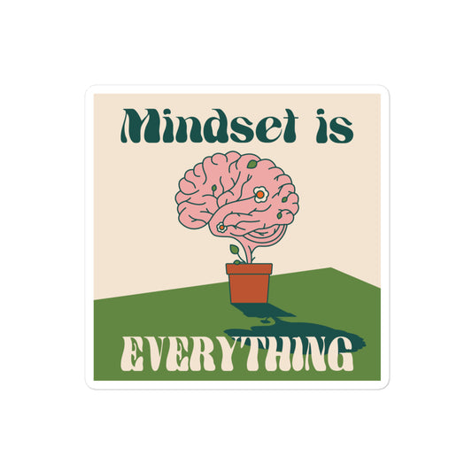 Recovery Inspiration - Mindset is Everything Bubble-free stickers