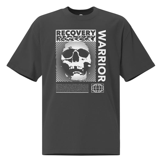 Recovery Warrior Recovery Junkie Oversized faded t-shirt