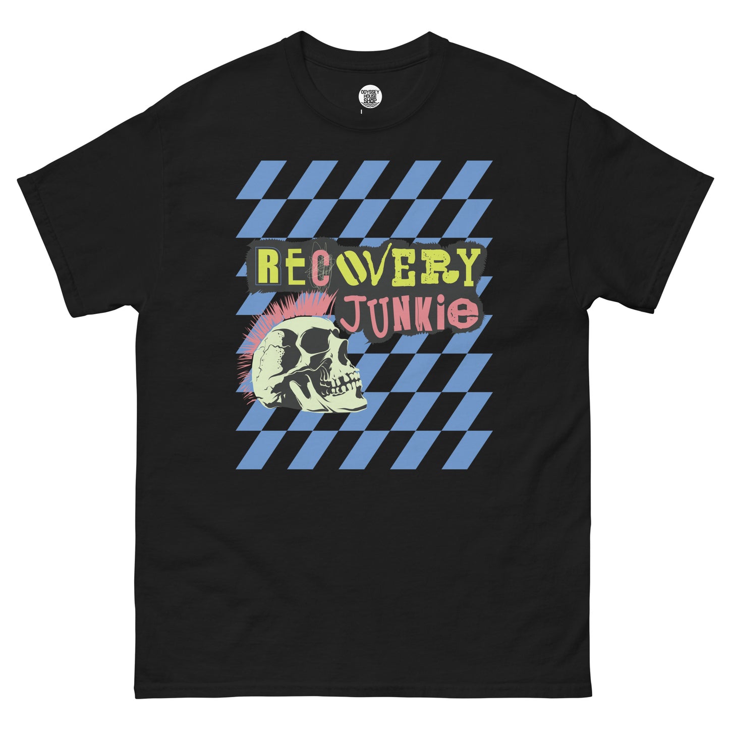 Recovery Junkie Mohawk Skull - Men's classic tee