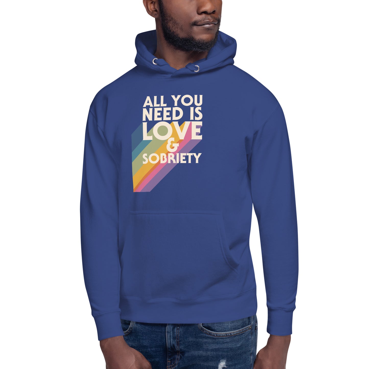 I Love Recovery - All You Need Is Love - Unisex Hoodie