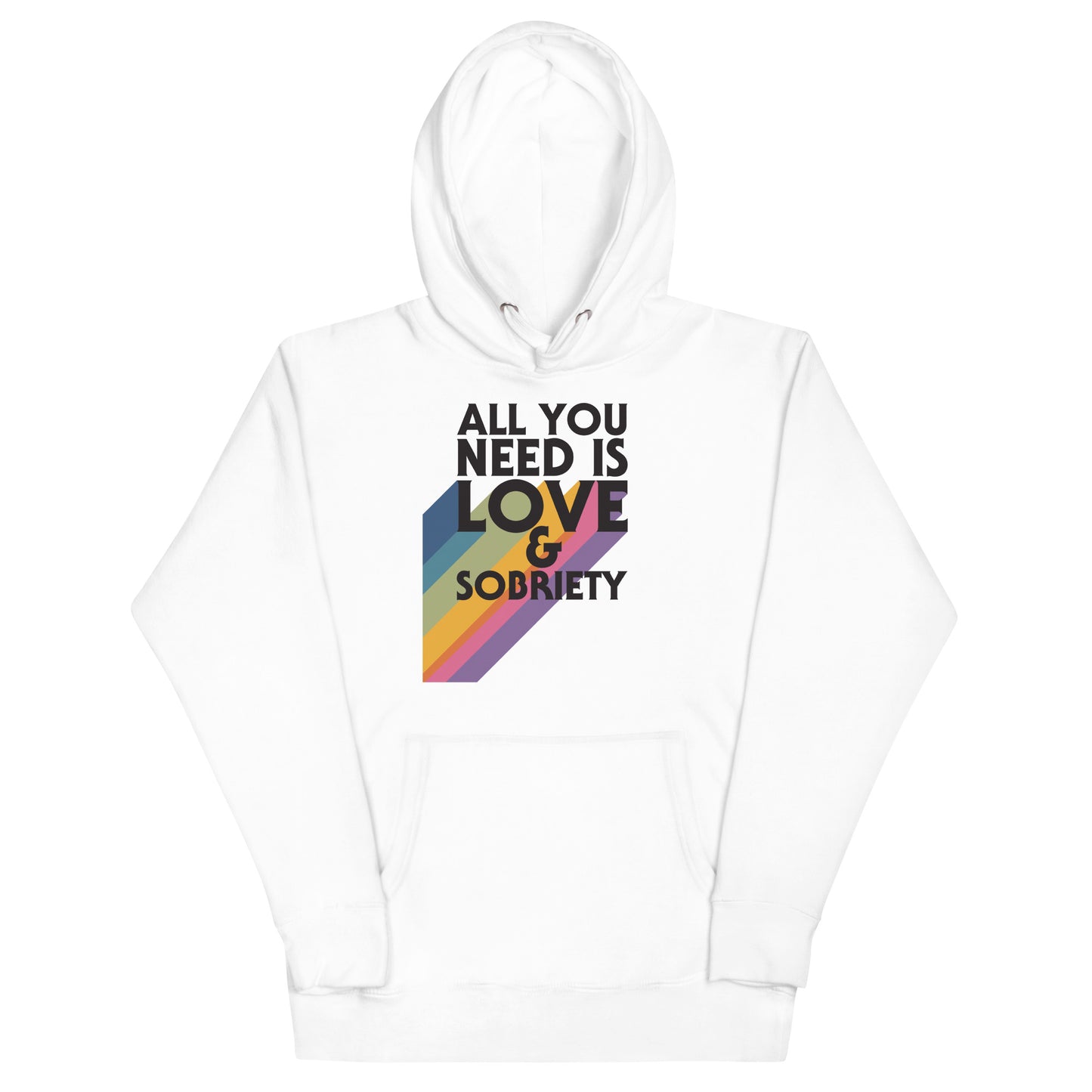 I Love Recovery - All You Need Is Love - Unisex Hoodie