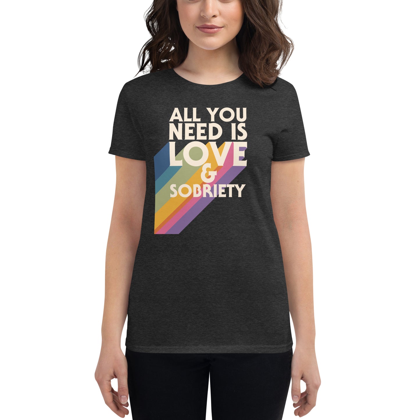 I Love Recovery - All You Need Is Love Light - Women's short sleeve t-shirt