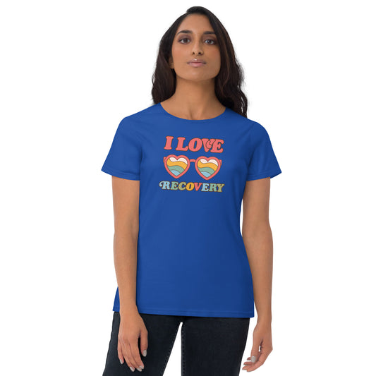 I Love Recovery - Sunnies - Women's short sleeve t-shirt