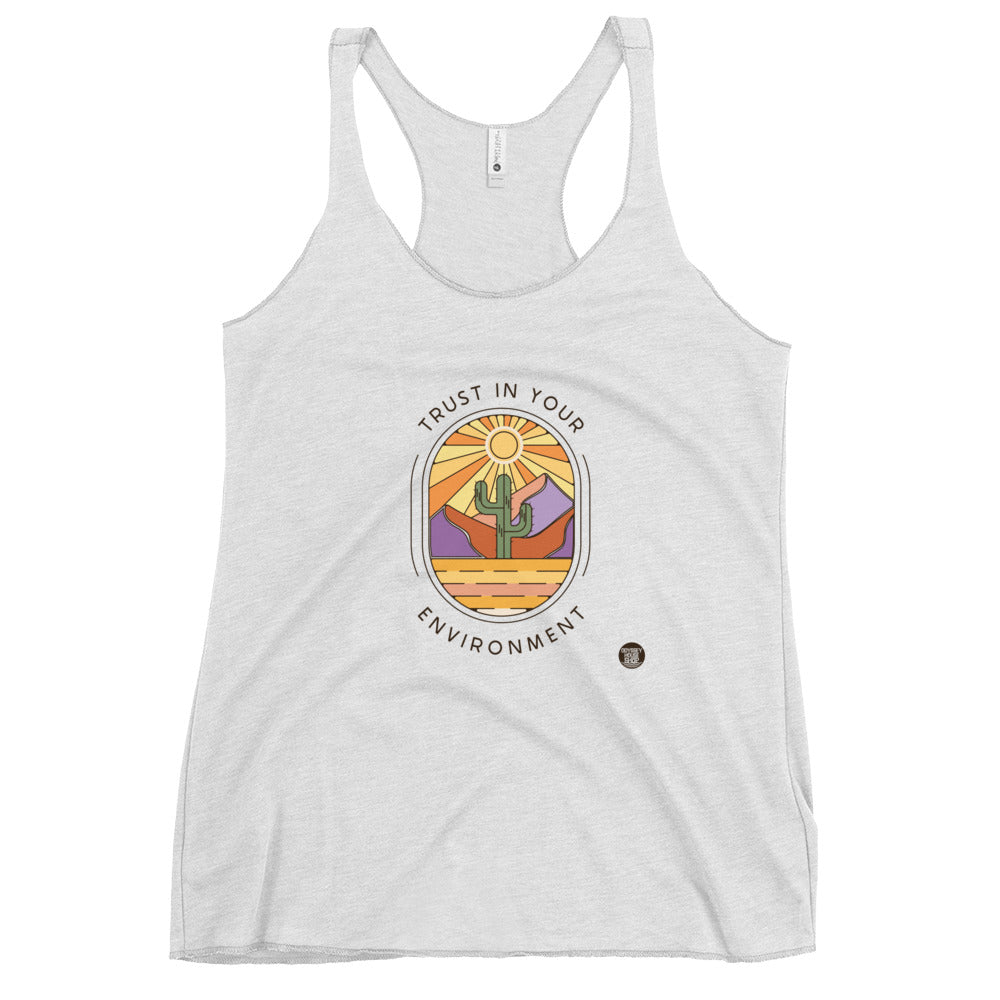 Trust in your Environment Maxim Women's Racerback Tank