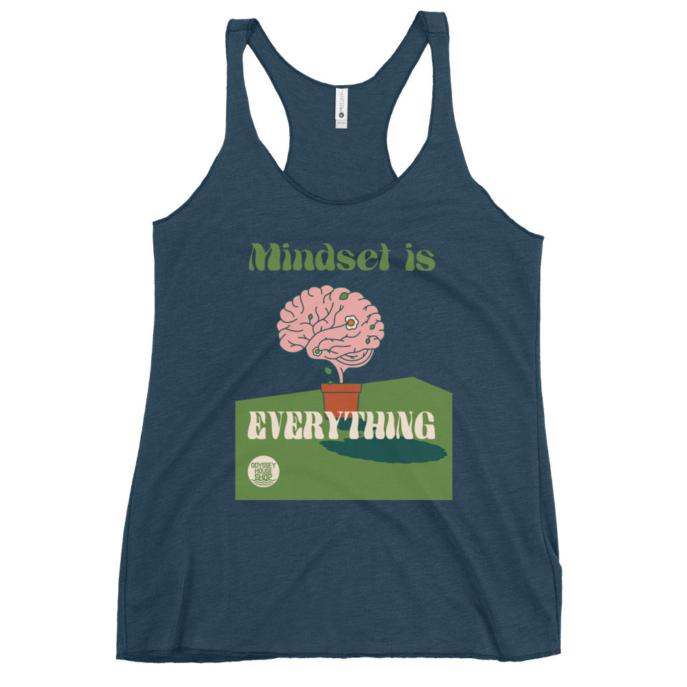 Recovery Inspiration - Mindset is Everything Women's Racerback Tank