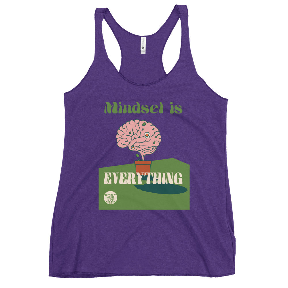 Recovery Inspiration - Mindset is Everything Women's Racerback Tank