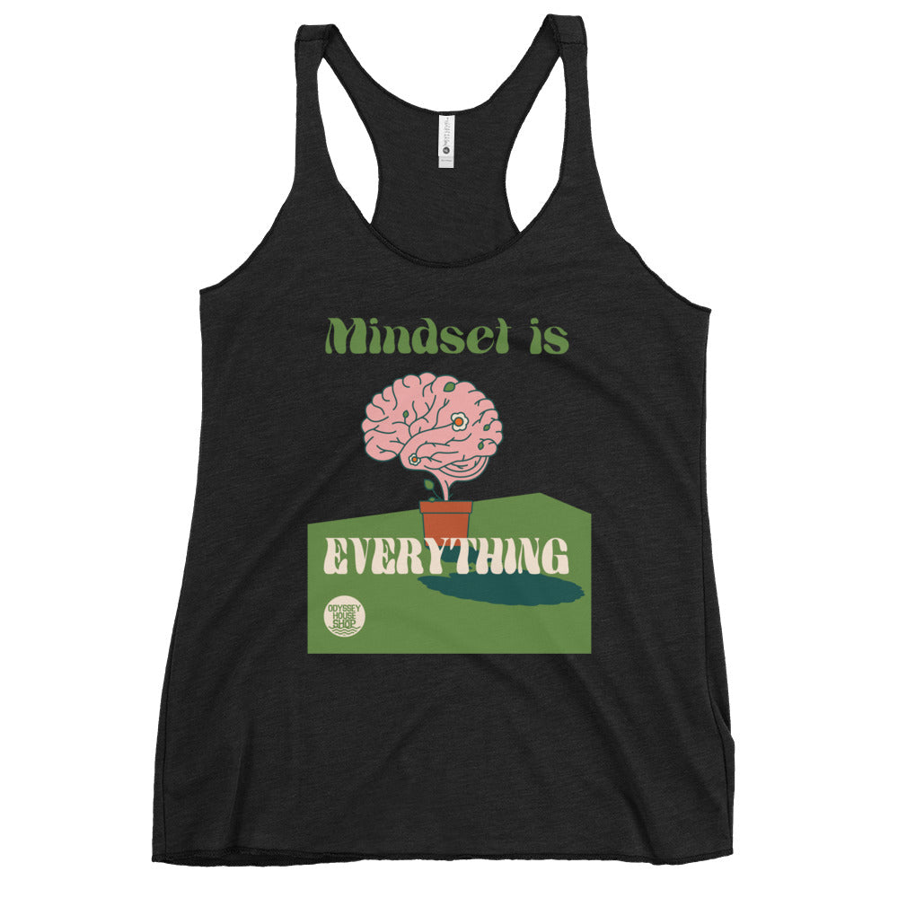 Recovery Inspiration - Mindset is Everything Women's Racerback Tank