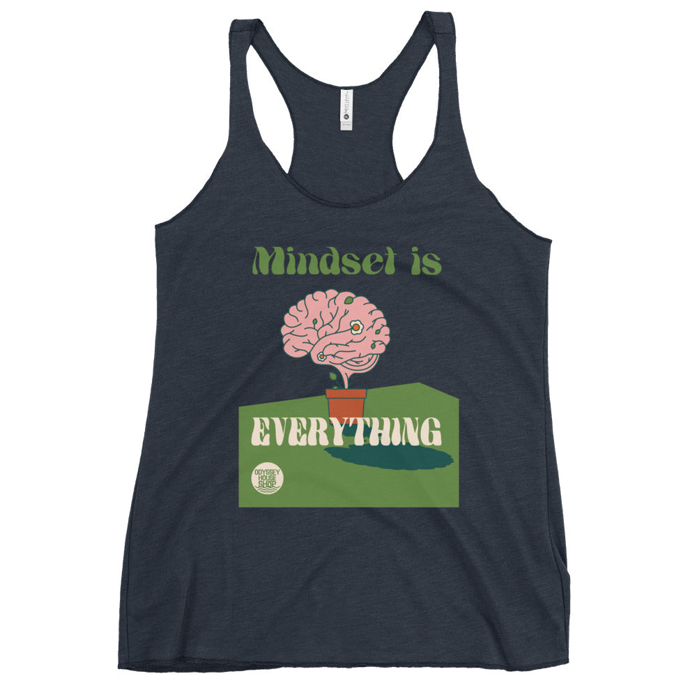 Recovery Inspiration - Mindset is Everything Women's Racerback Tank