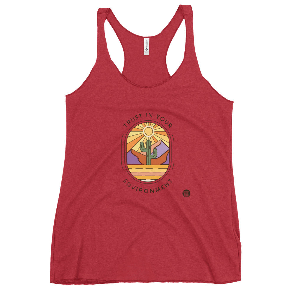 Trust in your Environment Maxim Women's Racerback Tank
