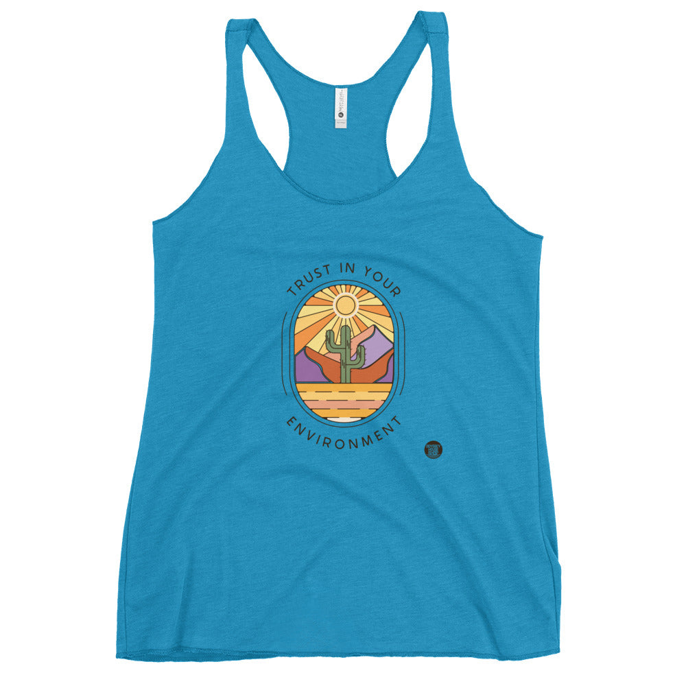 Trust in your Environment Maxim Women's Racerback Tank
